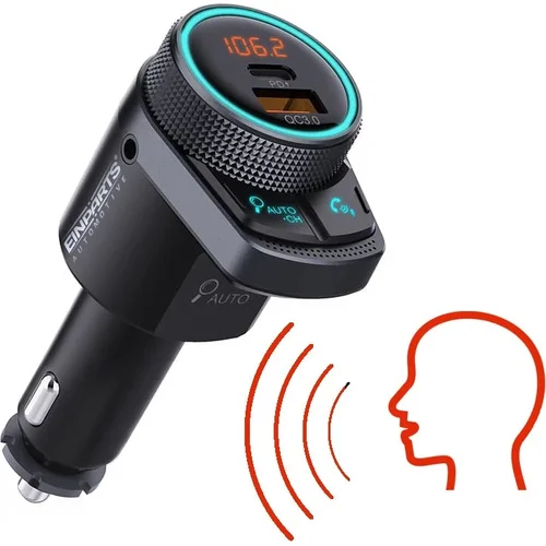 FM vysielač bluetooth PD QC 3.0 AUX EinParts EPBTT01 (EinParts Automotive) - obr. 24