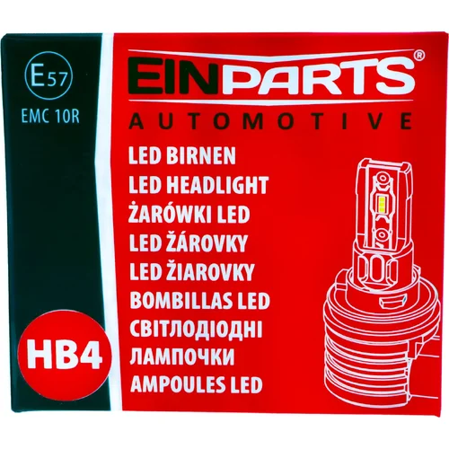 6000K LED žiarovky HB4 9006 E57 EinParts EPLH117 (EinParts Automotive) - obr. 6
