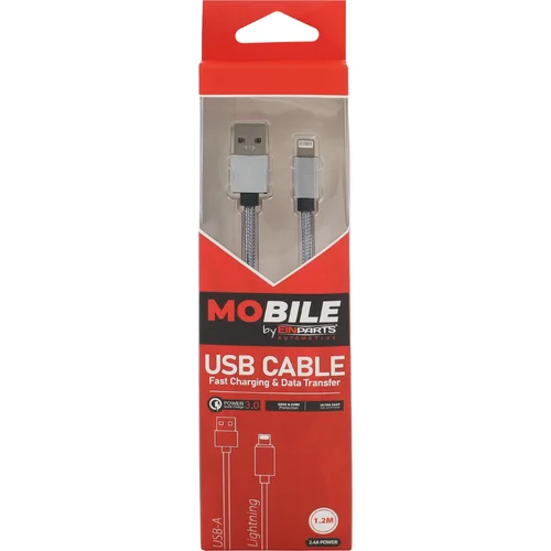 Kábel usb-a do lightning 1,2 m EinParts EPMOB05 (EinParts Automotive) - obr. 5