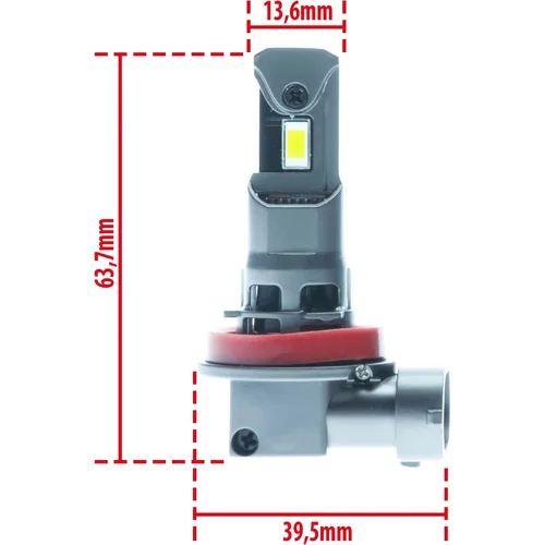 LED žiarovky H11 6000K 12V EinParts EPLH123 (EinParts Automotive) - obr. 6