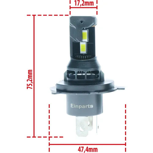 LED žiarovky H4 4300K 12V EinParts EPLH126 (EinParts Automotive) - obr. 5