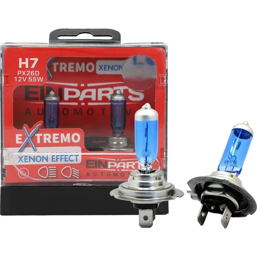 H7 halogénové žiarovky extremo 100% xenon effect EinParts EPB61