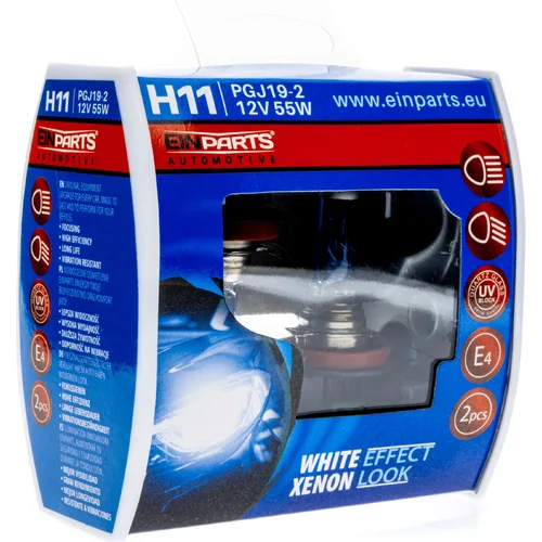 H11 white effect xenon look EinParts EPB79 (EinParts Automotive) - obr. 1