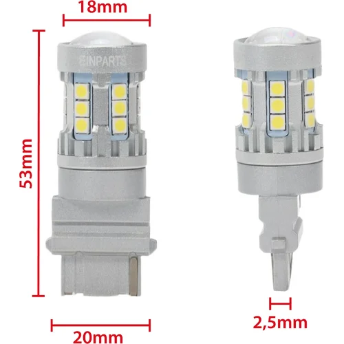LED žiarovky P27W 3156 20 SMD 3030 6000K EPL325 /EinParts/ - obr. 3