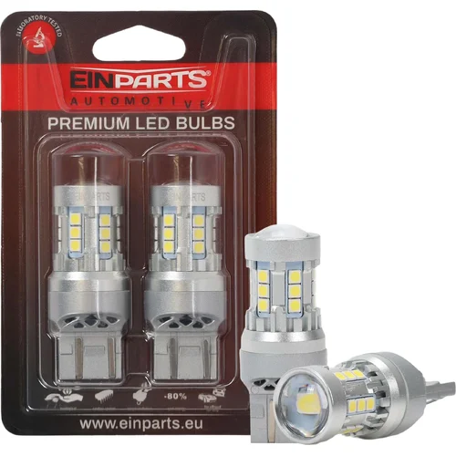 LED žiarovky W21/5W 7443 20 SMD 3030 6000K EinParts EPL328