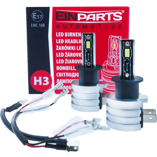 6000K LED žiarovky H3 E57 EinParts EPLH112