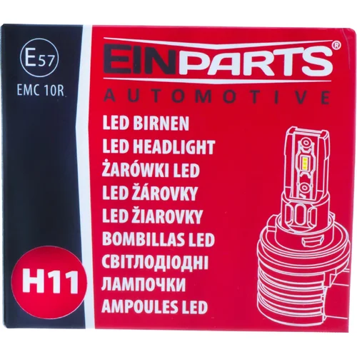 6000K LED žiarovky H11 E57 EinParts EPLH115 (EinParts Automotive) - obr. 6