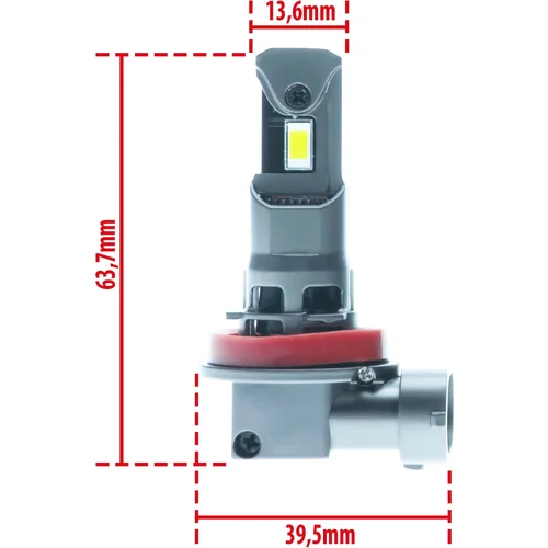 LED žiarovky H11 4300K 12V EinParts EPLH129 (EinParts Automotive) - obr. 6