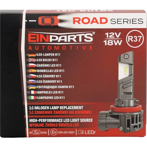 LED žiarovky H11 6500K 12V R37 EinParts EPLH141 (EinParts Automotive) - obr. 8
