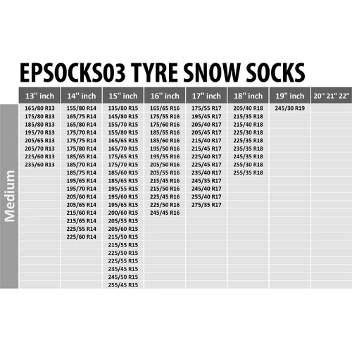 Textilné snehové reťaze EinParts EPSOCKS03 (EinParts Automotive) - obr. 8