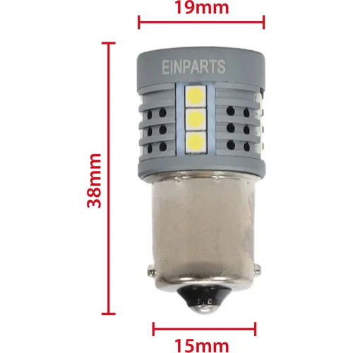 LED žiarovky P21W 1156 16 SMD 3030 6000K EPL329 /EinParts/ - obr. 3