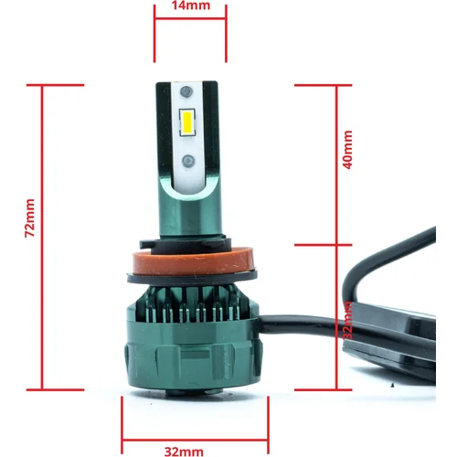 6000K LED žiarovky H8 flip chip nová edícia EinParts EPLH86 (EinParts Automotive) - obr. 6