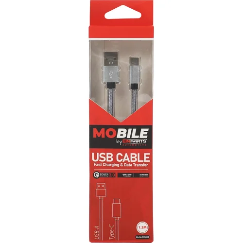 Kábel usb-a do usb-c 1,2 m EinParts EPMOB03 (EinParts Automotive) - obr. 5