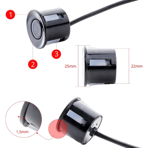 Parkovací asistent s displejom EinParts EPP5800WL BLACK (EinParts Automotive) - obr. 6