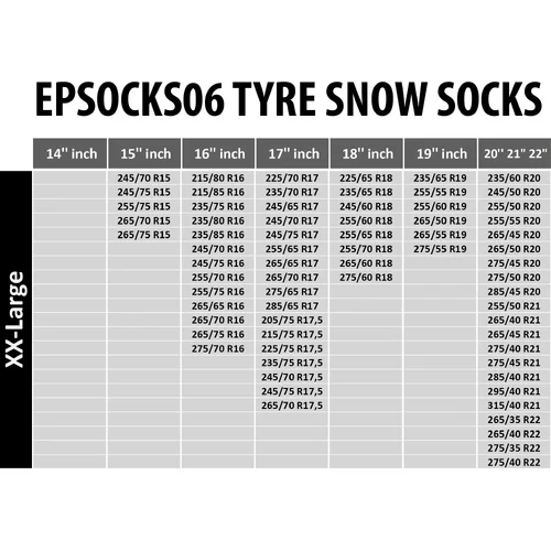 Textilné snehové reťaze EinParts EPSOCKS06 (EinParts Automotive) - obr. 8