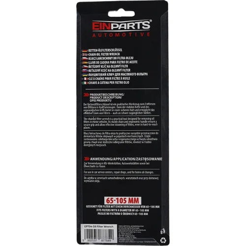 Kľúč na olejový filter s reťazou 65–105 mm EinParts EPT04 (EinParts Automotive) - obr. 4