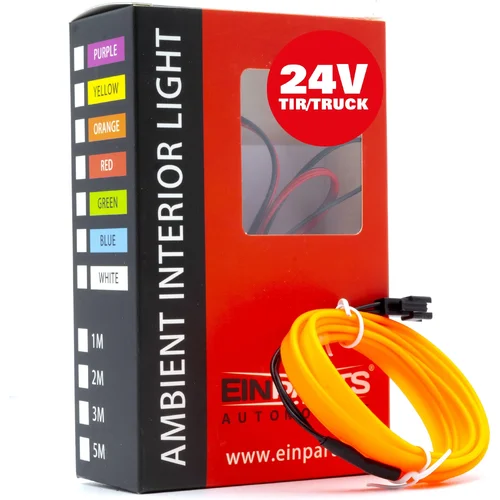 EPAL1M ORANGE LED svetlovodný pásik 1m (oranžový) 24V (EinParts Automotive) - obr. 3