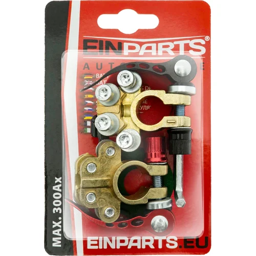 Konektory akumulátora zinkovo-medené 12V 40A 2 ks EinParts EPBC03