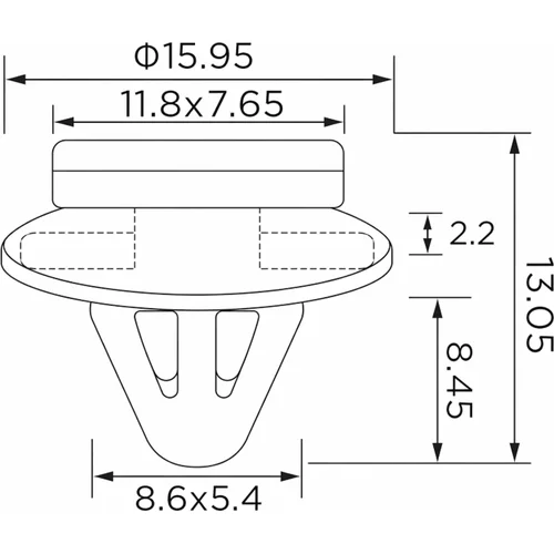 Plastové montážne klipy EPCRC1493 /EinParts/ - obr. 5
