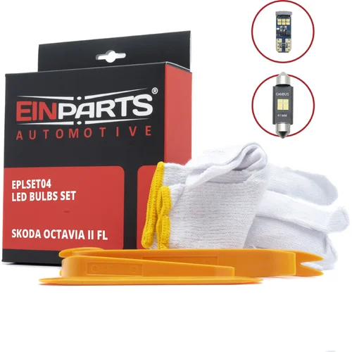 Sada LED žiaroviek do interiéru škoda octavia II FL EinParts EPLSET04