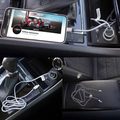 Kábel usb-a do usb-c 1,2 m EinParts EPMOB03 (EinParts Automotive) - obr. 4
