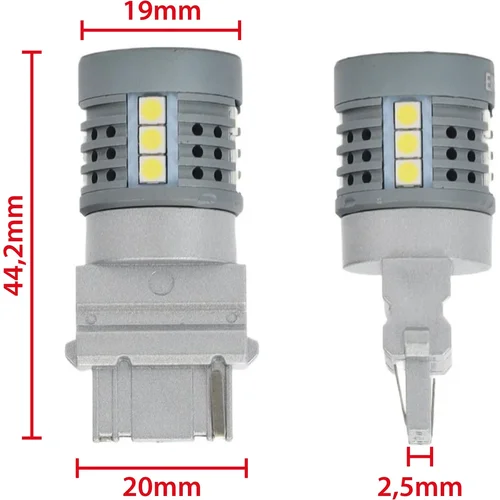 LED žiarovky P27W 3156 16 SMD 3030 6000K EinParts EPL331 (EinParts Automotive) - obr. 3