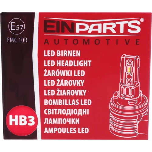 6000K LED žiarovky HB3 9005 E57 EinParts EPLH116 (EinParts Automotive) - obr. 7