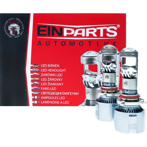 LED žiarovky s šošovkou HB3/HB4 12V 6000K EinParts EPLL17