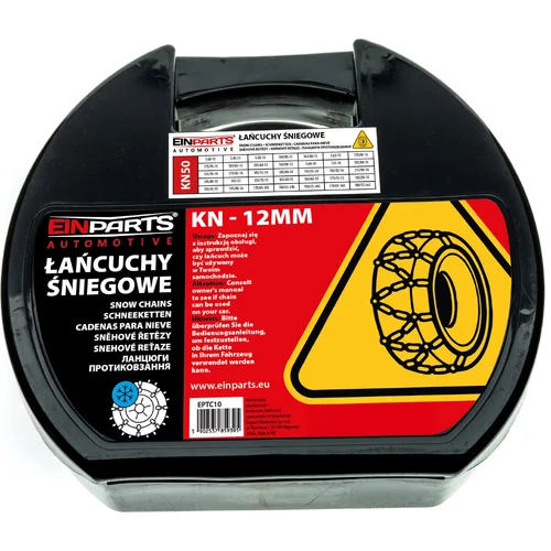 Snehové reťaze NA pneumatiky 12MM KN50 önorm EinParts EPTC10