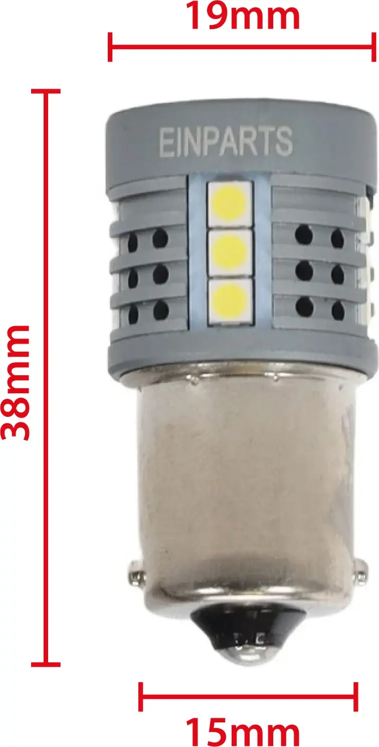 Rozmery LED žiarovky P21W 1156