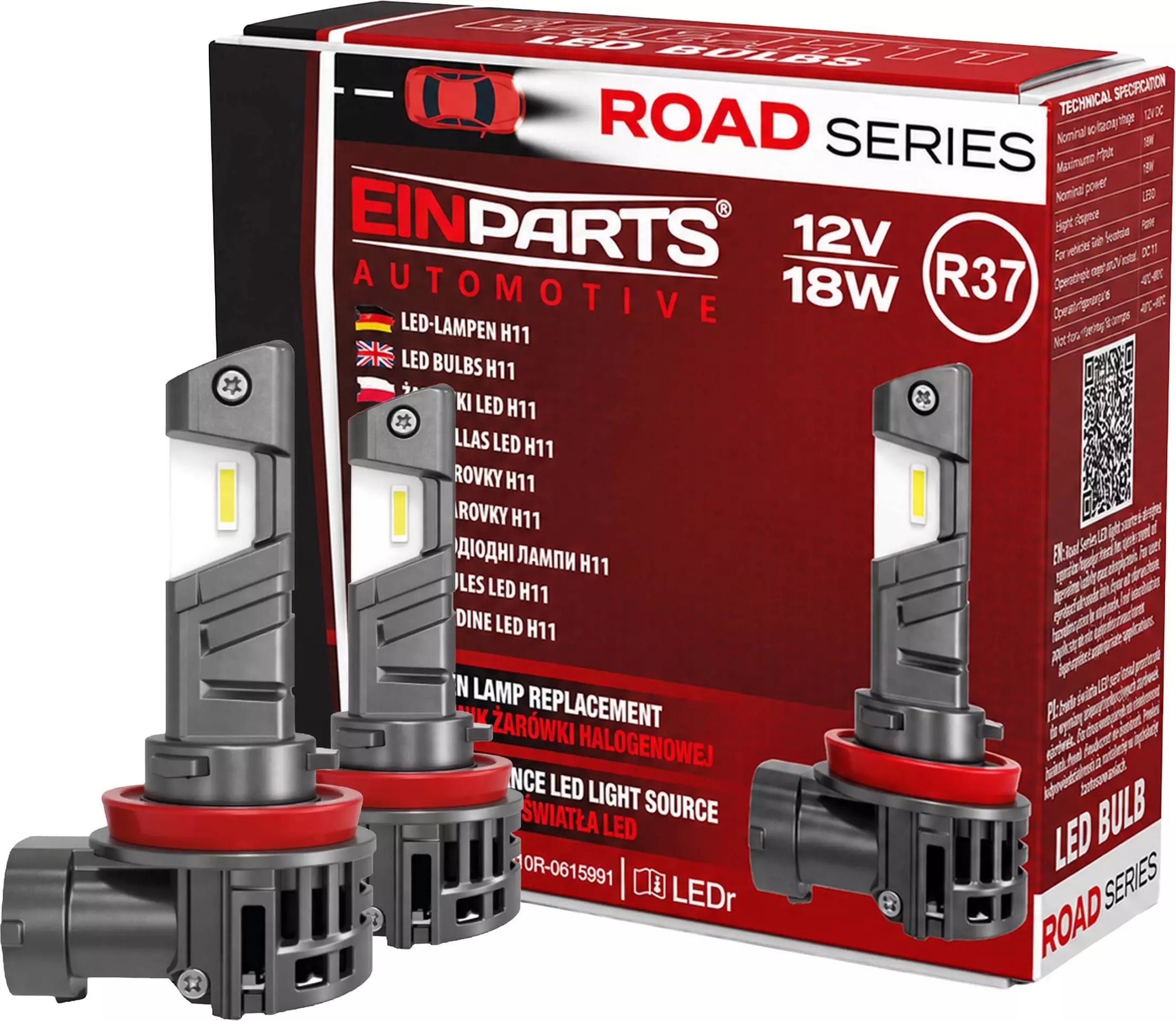 LED žiarovky H11 EPLH141 ROAD SERIES s krabicou