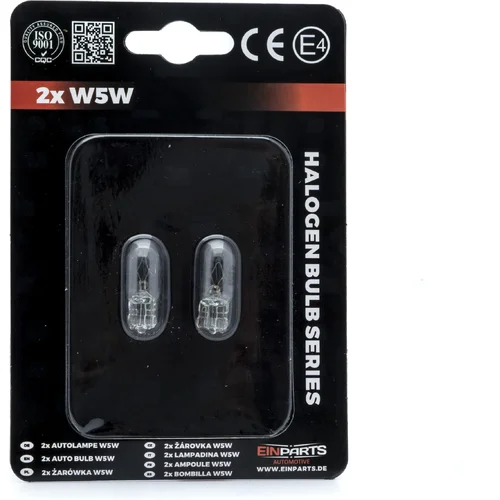 W5W halogénové žiarovky 5W EinParts EPB40K