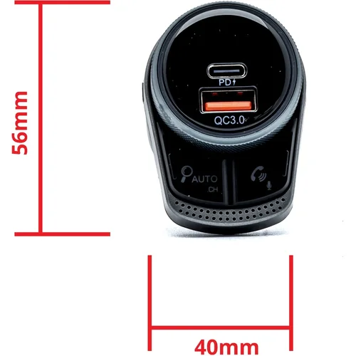 FM vysielač bluetooth PD QC 3.0 AUX EinParts EPBTT01 (EinParts Automotive) - obr. 8