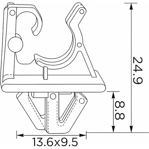 Plastové montážne klipy EPCRC1655 /EinParts/ - obr. 5