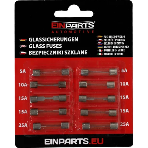 Sklenené poistky 6×30 mm 250V EinParts EPFUSE35