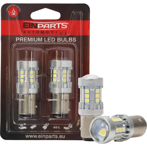 LED žiarovky P21/5W 1157 20 SMD 3030 6000K EinParts EPL324