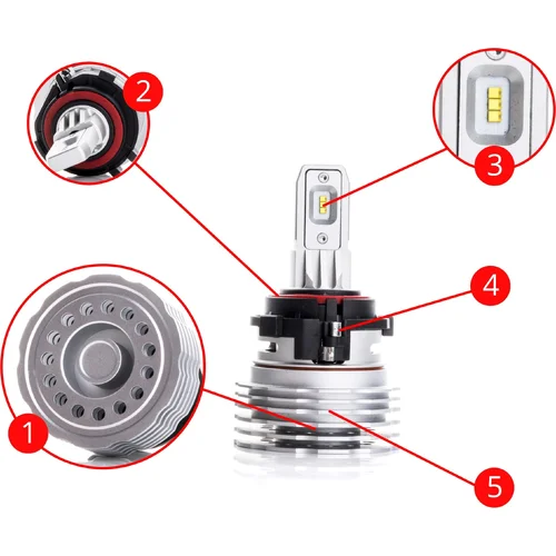 H7 LED žiarovky VW passat B7 EinParts EPLH53 (EinParts Automotive) - obr. 5