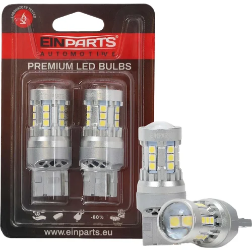 LED žiarovky W21W 7440 20 SMD 3030 6000K EinParts EPL327