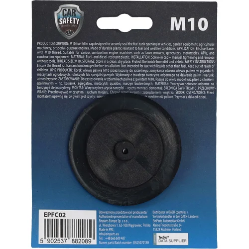 Korek wlewu paliwa z gwintem M10 EPFC02 /EinParts/ - obr. 1