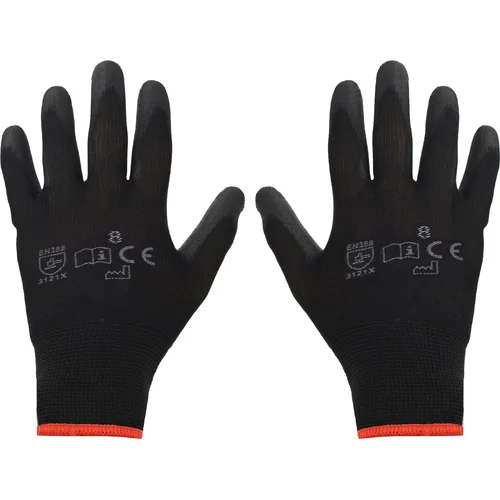 Čierne pracovné rukavice veľ. 8 EinParts EPPGS02 (EinParts Automotive)