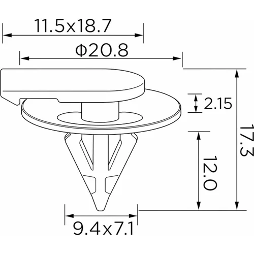 Plastové montážne klipy EPCRC1151 /EinParts/ - obr. 5