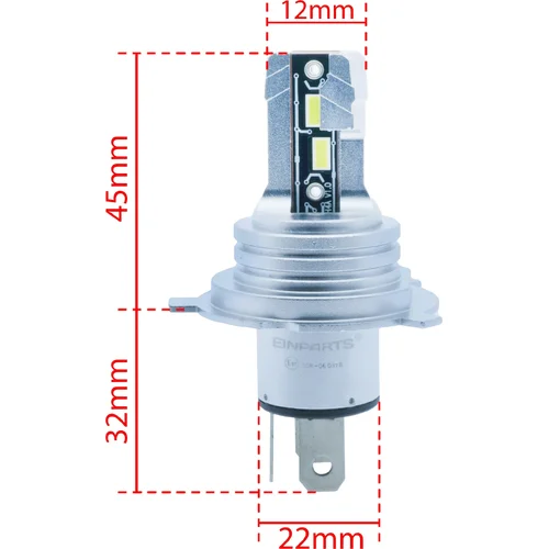 6000K LED žiarovky H4 E57 EinParts EPLH113 (EinParts Automotive) - obr. 7