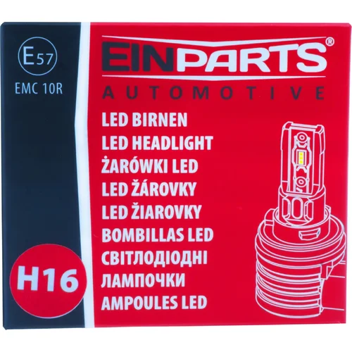 6000K LED žiarovky H16 E57 EinParts EPLH119 (EinParts Automotive) - obr. 7