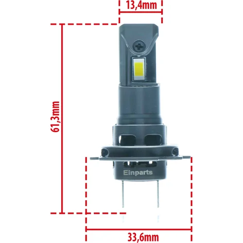 LED žiarovky H7 6000K 12V EinParts EPLH122 (EinParts Automotive) - obr. 6