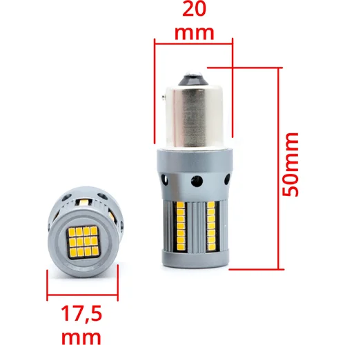 PY21W 1156 66 SMD 2016 canbus amber EinParts EPL278 (EinParts Automotive) - obr. 4