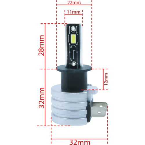 6000K LED žiarovky H3 E57 EinParts EPLH112 (EinParts Automotive) - obr. 7