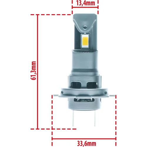 LED žiarovky H7 4300K 12V EinParts EPLH128 (EinParts Automotive) - obr. 8