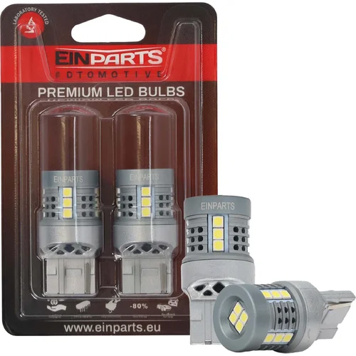 LED žiarovky W21W 7440 16 SMD 3030 6000K EinParts EPL333