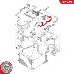 Potrubie chladiacej kvapaliny ESEN SKV 43SKV607 - obr. 3