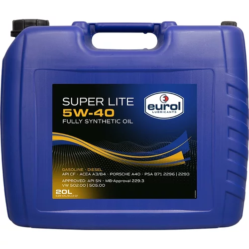 EUROL Super Lite 5W-40 A3/B4 20L